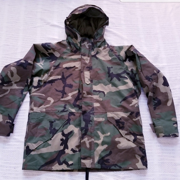 ECWCS PARKA COLD WEATHER CAMOUFLAGE HOODED MILITARY ARMY JACKET MEN SZ LRG REG - Picture 4 of 10